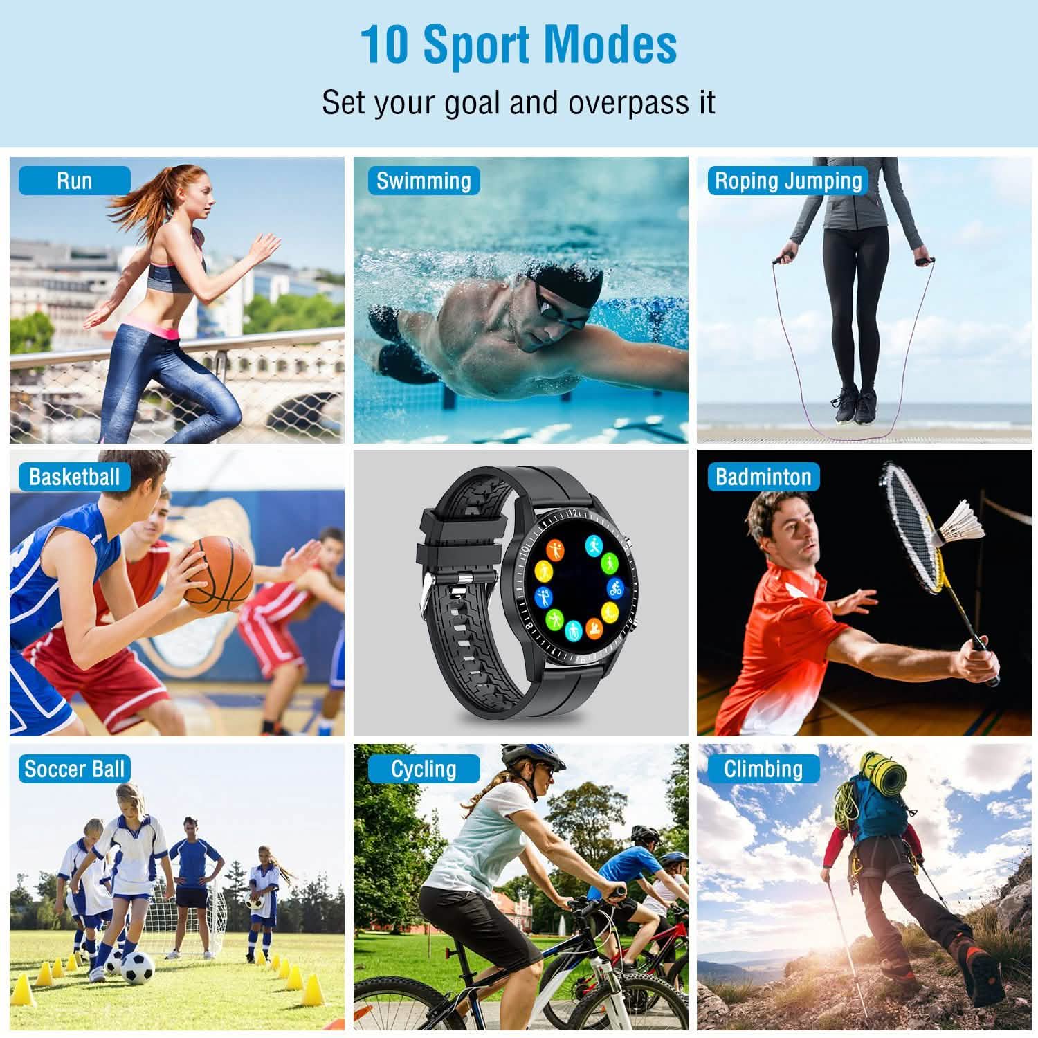 1.3 inch Wireless Smart Watch Smart Watches - Tophatter Daily Deals