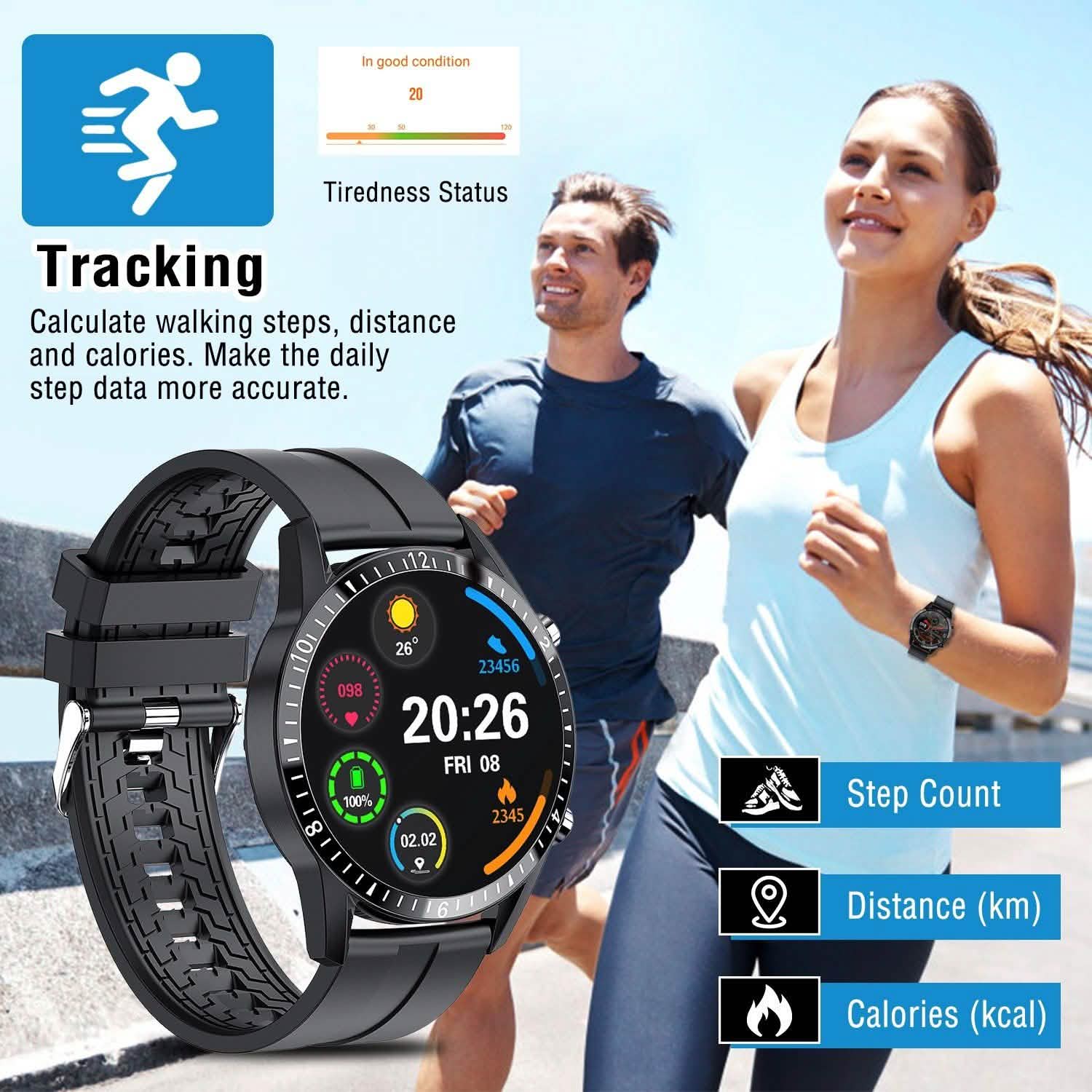 1.3 inch Wireless Smart Watch Smart Watches - Tophatter Daily Deals