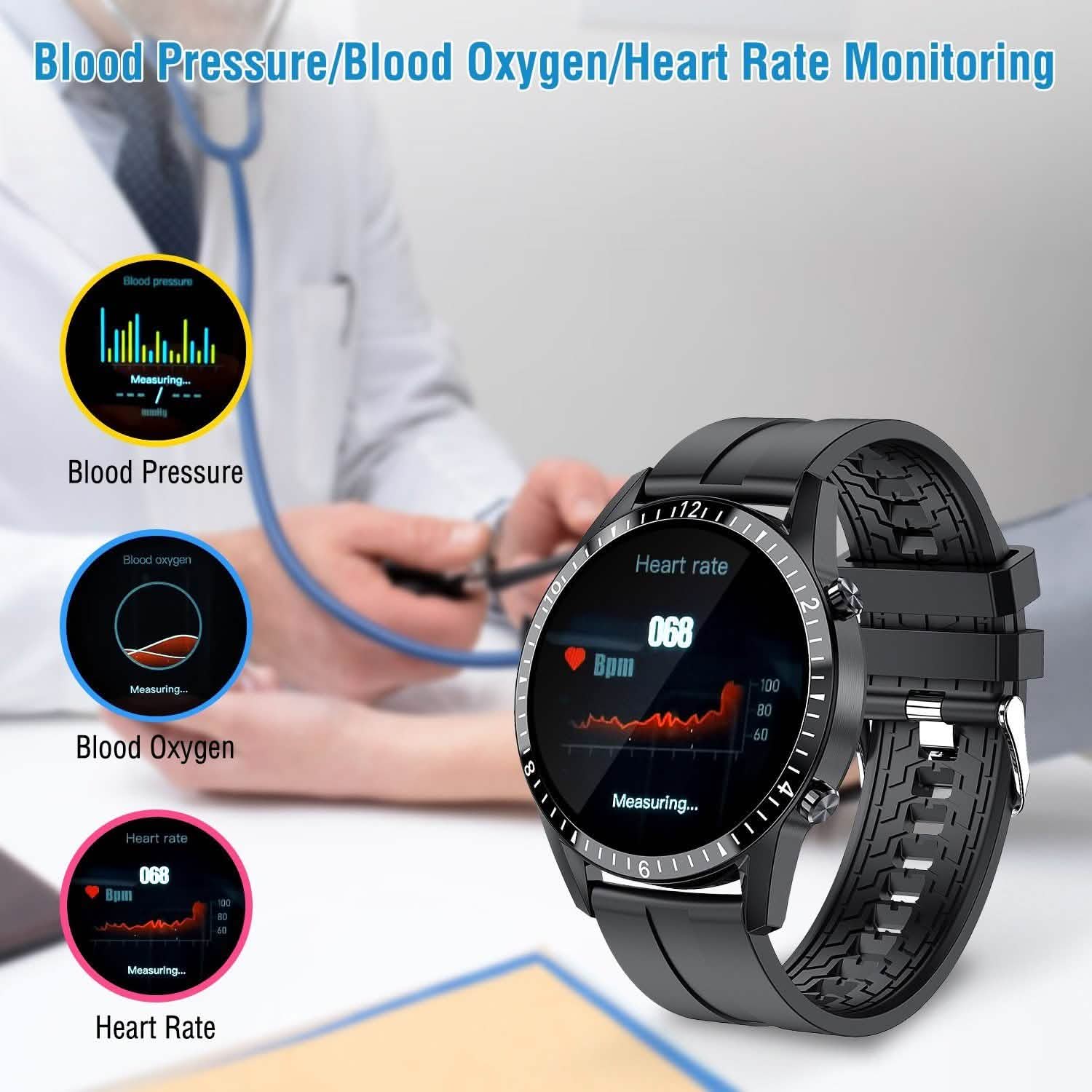 1.3 inch Wireless Smart Watch Smart Watches - Tophatter Daily Deals