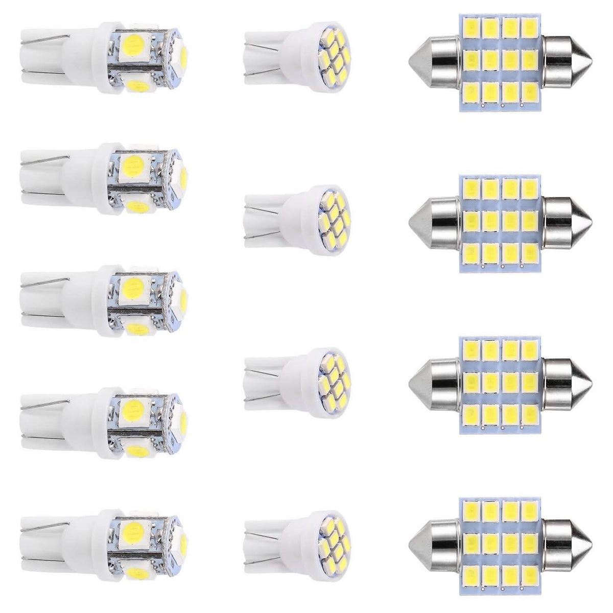 13-Pieces: T10 31mm Festoon LED Light Automotive - Tophatter Daily Deals