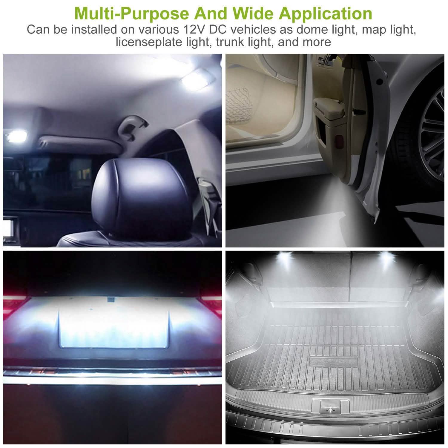13-Pieces: T10 31mm Festoon LED Light Automotive - Tophatter Daily Deals