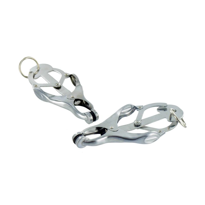 Ringed Monarch – Chrome Clover-Style Nipple Vice Clamp > Sex Toys > Nipple Clamps - Tophatter Daily Deals