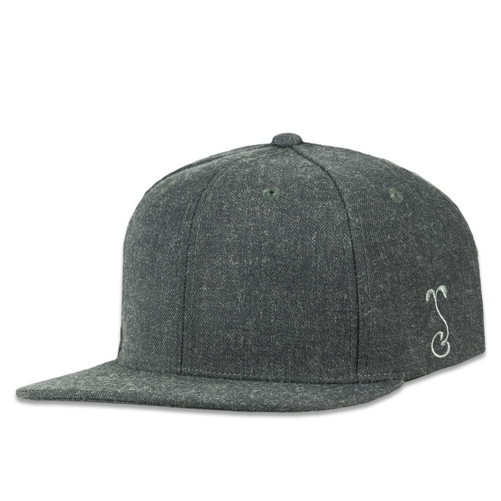 Grassroots California Touch of Class Gray Pro Fit Snapback Hat Gray Snapback Headwear - Tophatter Daily Deals
