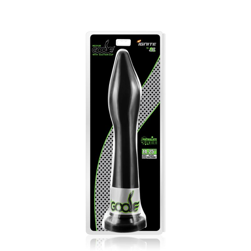 Goose Medium (Black) – 14.25" Probe with Suction Cup Base > Dildos > Oversized Toys - Tophatter Daily Deals