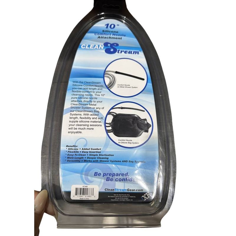CleanStream Silicone Comfort Nozzle Attachment – Flexible Silicone Douche Nozzle > Essentials > Douches - Tophatter Daily Deals