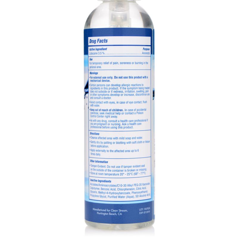 Relax Anal Lube – Desensitizing Spray Gel 4.4oz Anal Lubricant > Lube > Anal - Tophatter Daily Deals