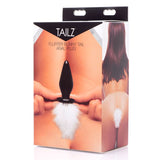 White Fluffer Bunny Tail Glass Anal Plug for Playful Sensation > Anal Range > Tail Butt Plugs - Tophatter Daily Deals