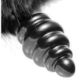 Black Bunny Tail Anal Plug with Fuzzy Tail and Tapered Tip > Anal Range > Tail Butt Plugs - Tophatter Daily Deals