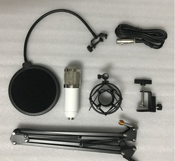 BM800 microphone set white 0 - Tophatter Daily Deals