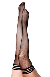 Kixies Sam (Black) – Fishnet Thigh High Stockings > Clothes > Hosiery > Stockings - Tophatter Daily Deals