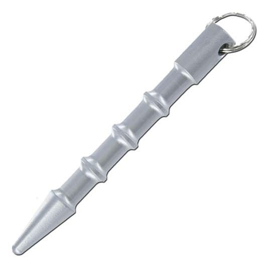 Kubotan Keychain with Silver Finish - Pointed Tip - Tophatter Daily Deals