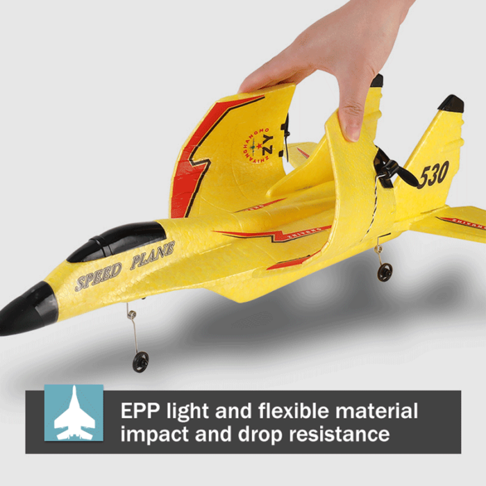 RC Plane SU35 Foam Fighter With LED Lights Night Flying - Tophatter Daily Deals