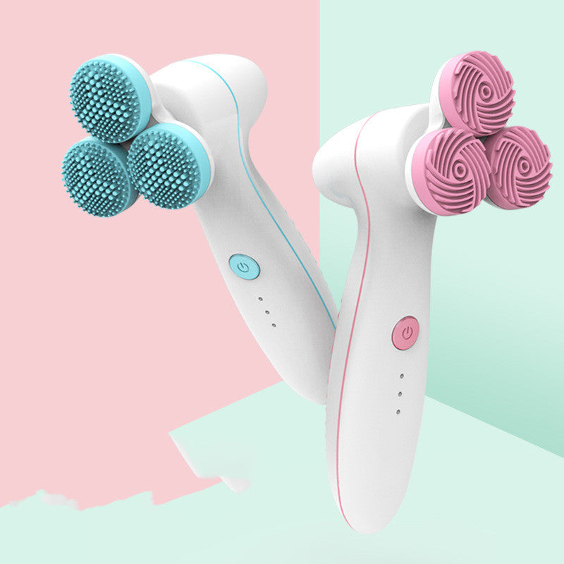 3D Smart Massage Cleanser Electric Cleanser Electric Silicone Facial Cleanser 0 - Tophatter Daily Deals