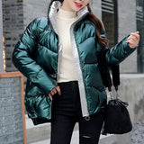 Warm Women’s Puffer Jacket - Cozy Glossy Shell, City - Tophatter Daily Deals