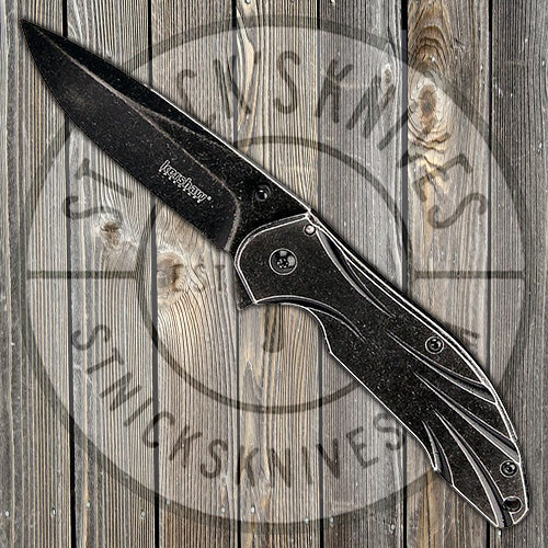 Kershaw Knives Blend - Assisted Opening - Stainless Handle - 8Cr13MoV Blade - 1327 FOLDING KNIVES - Tophatter Daily Deals