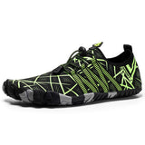 Beautiful wading shoes men's shoes outdoor river shoes ladies non-slip diving shoes Green 0 - Tophatter Daily Deals