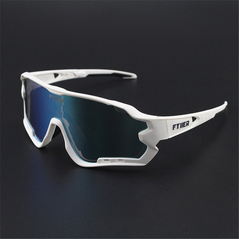Bicycle glasses sunglasses goggles White frame 0 - Tophatter Daily Deals