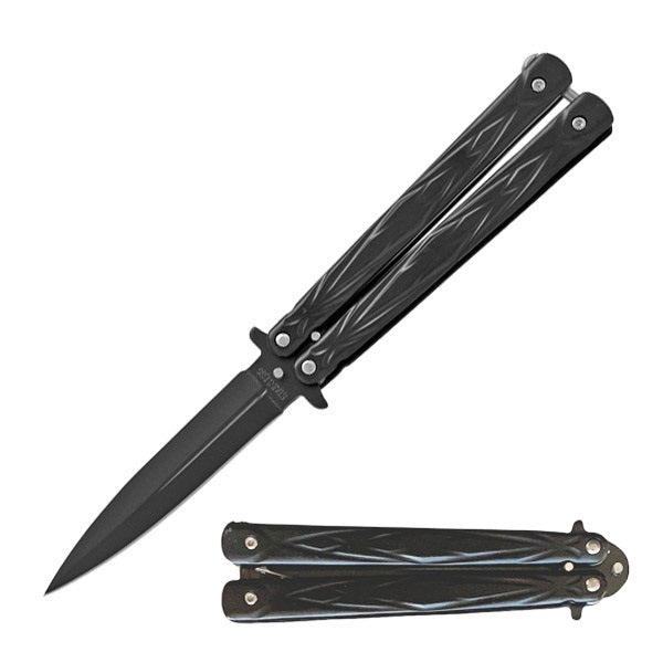 5.25" Closed Length Butterfly Sudden Fatality Tribal Knife - TOPHATTER'S ARMORY DEALS Collectible Weapons - Tophatter Daily Deals