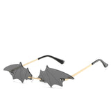 Bat shape personalized glasses Gold gray tablets 0 - Tophatter Daily Deals