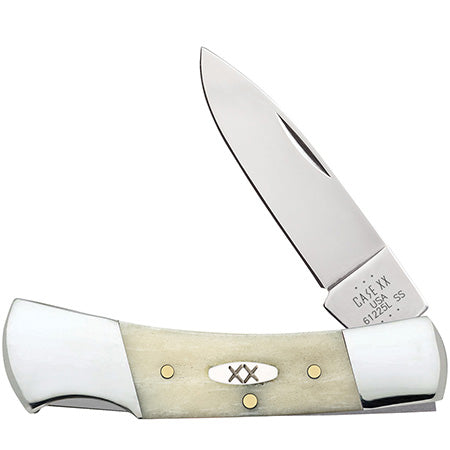 Case Lockback - Natural Smooth Bone - 13314 Traditional Knives - Tophatter Daily Deals