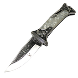 TheBoneEdge 9" Classic Western Folding Knife 3CR13 Stainless Steel Pearl Handle - Tophatter Daily Deals