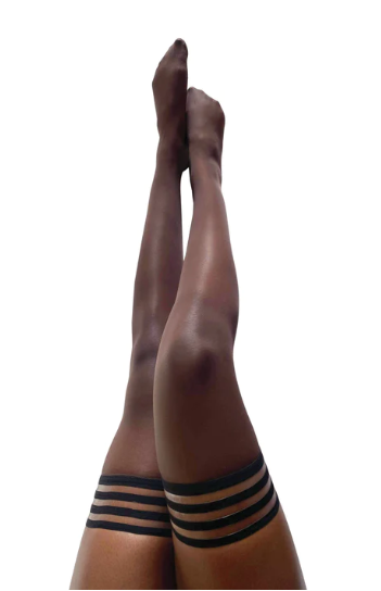Kixies Marissa Size D Chocolate Nude Sheer Thigh-High Tights > Clothes > Hosiery > Stockings - Tophatter Daily Deals