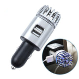 2 in 1 Car Charger Air Purifier Silver 0 - Tophatter Daily Deals