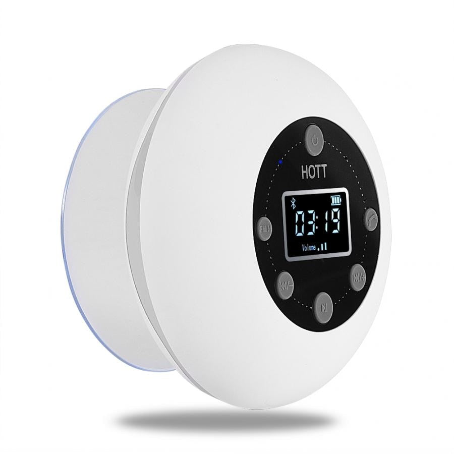 Bluetooth speaker in bathroom White USB 0 - Tophatter Daily Deals