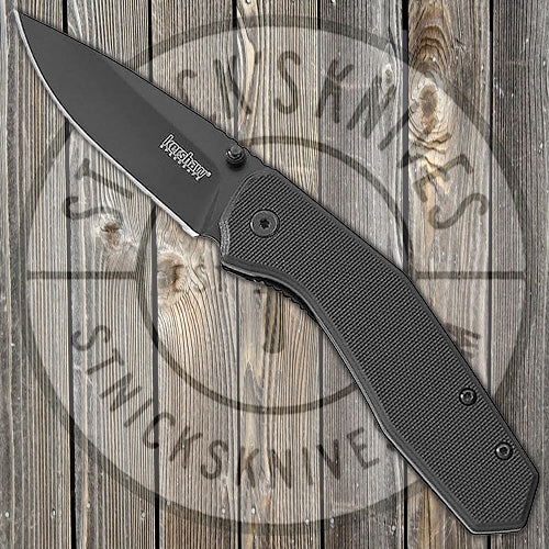 Kershaw Knives Rim- Assisted Opening - Black GFN - 1340 Knives - Tophatter Daily Deals