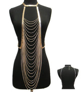 Body chain jewelry long necklace 0 - Tophatter Daily Deals