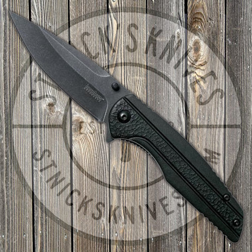 Kershaw Knives Pushrod- Assisted Opening - Black GFN - 1345 Knives - Tophatter Daily Deals
