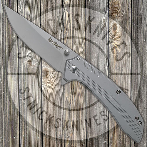 Kershaw Knives Shroud- Assisted Opening - Stainless Handle - 1349 Knives - Tophatter Daily Deals