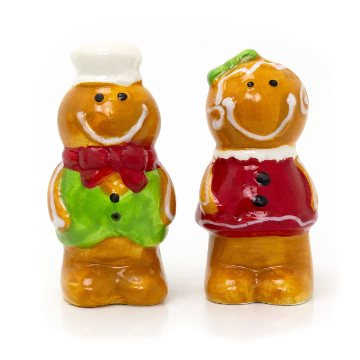Christmas Gingerbread Salt & Pepper Pots | Festive Novelty Salt & Pepper Shakers Salt and Pepper Shakers - Tophatter Daily Deals