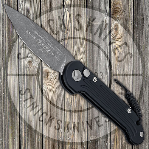 Microtech - LUDT - Standard Edge - Black Chassis - Apocalyptic Finish - 135-10AP Automatic Knives - Tophatter Daily Deals