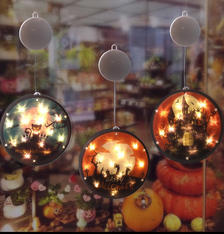 Halloween LED Lantern 160mm PVC Decor, IP44 Spooky Glow 3D Changing Face Moving Picture Frame - Tophatter Daily Deals