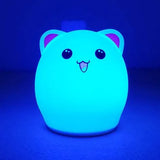 Cutee™ Cat Tap Tap LED Night Lamp Blue Night Lights & Ambient Lighting - Tophatter Daily Deals