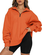 Lightweight Women Zip Sweatshirt - Oversized Pullover Casual Orange 3D Changing Face Moving Picture Frame - Tophatter Daily Deals
