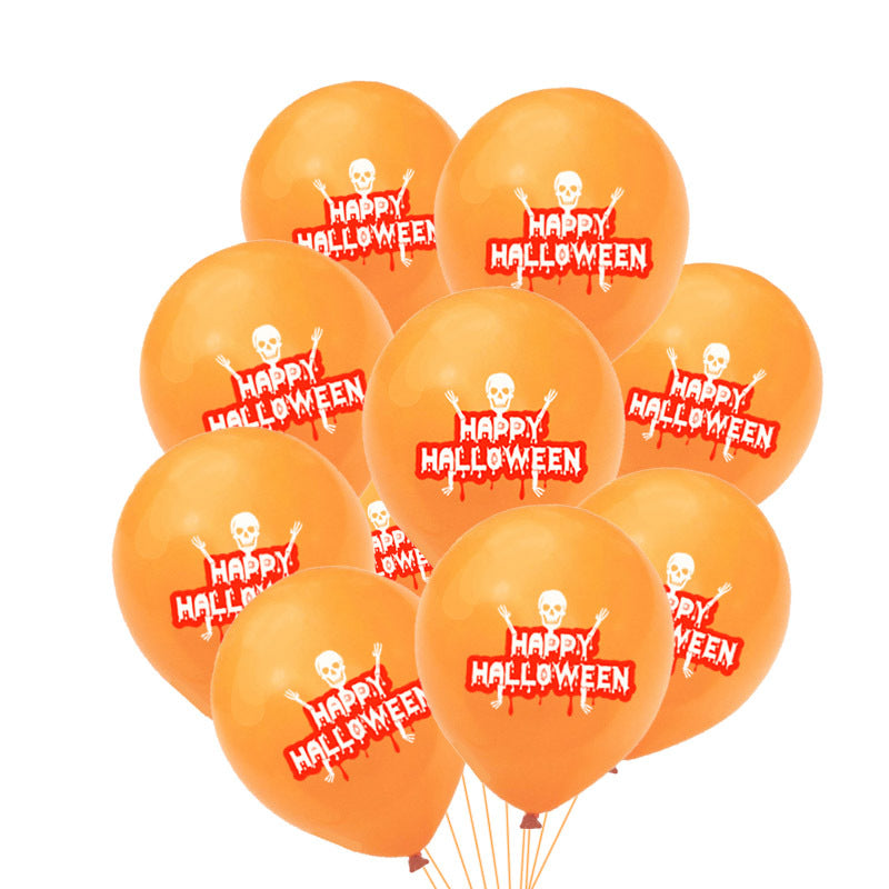 Halloween Balloons Garland Kit Halloween 2025 Party Decor Skeleton orange 3D Changing Face Moving Picture Frame - Tophatter Daily Deals