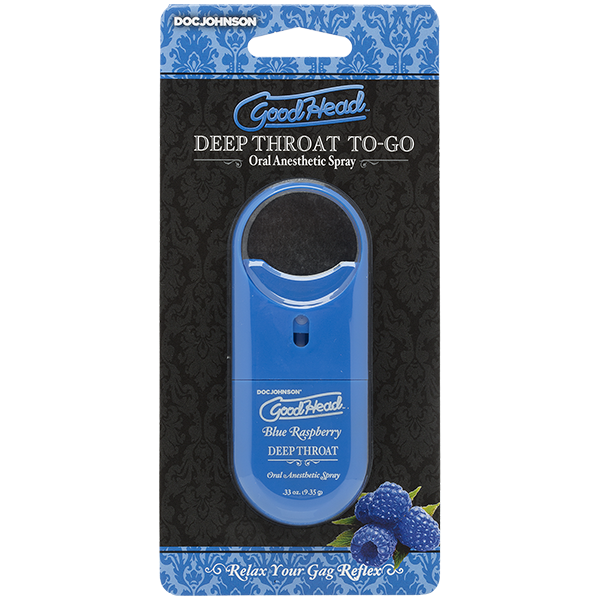 GoodHead Deep Throat Spray To-Go – Oral Numbing Spray - Blue Raspberry 9ml > Lube > Oral Gels & Sprays - Tophatter Daily Deals