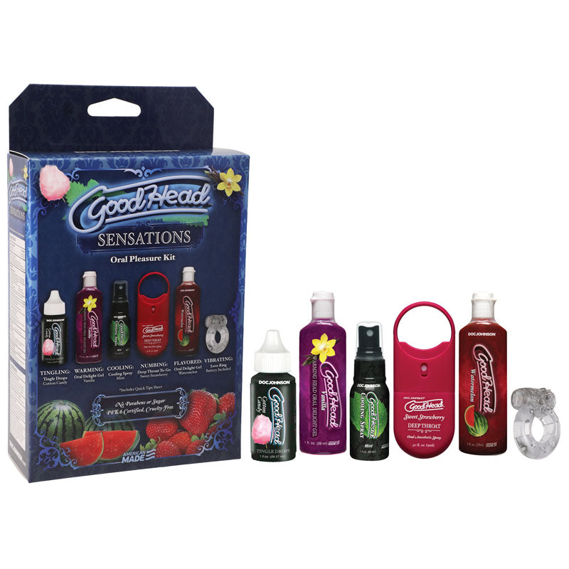 GoodHead Sensations Kit – 6 Piece Oral Pleasure Lotion Set > Essentials > Massage Gift Set - Tophatter Daily Deals