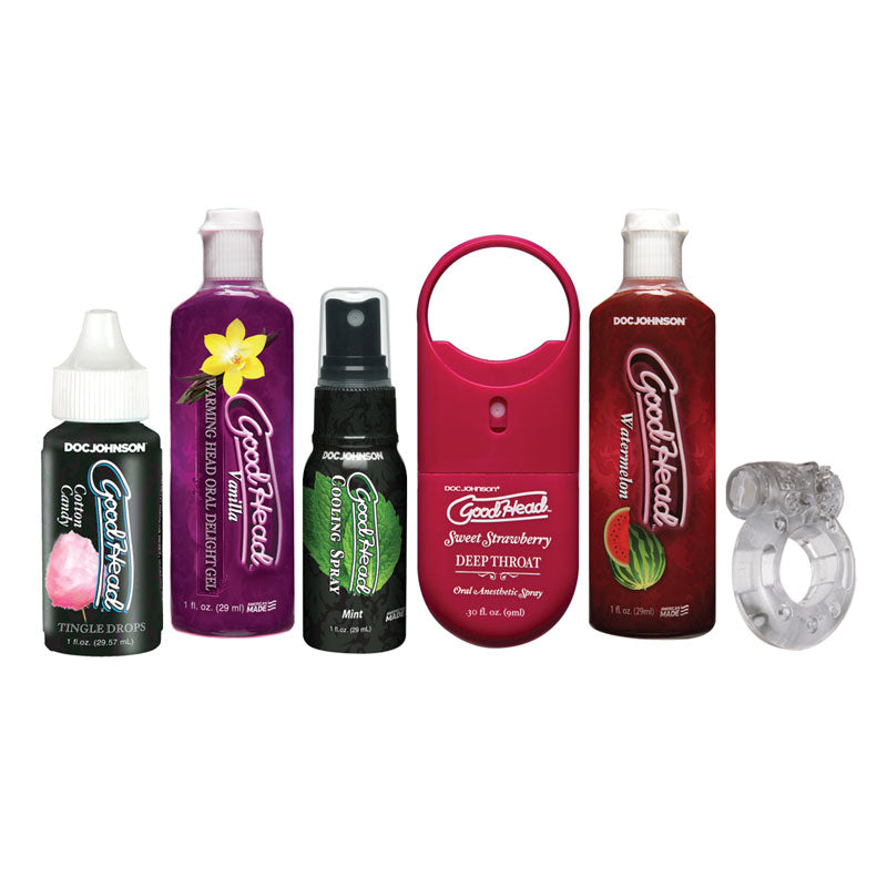 GoodHead Sensations Kit – 6 Piece Oral Pleasure Lotion Set > Essentials > Massage Gift Set - Tophatter Daily Deals