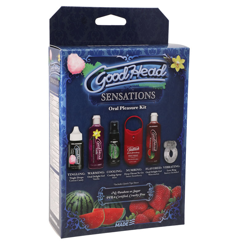 GoodHead Sensations Kit – 6 Piece Oral Pleasure Lotion Set > Essentials > Massage Gift Set - Tophatter Daily Deals