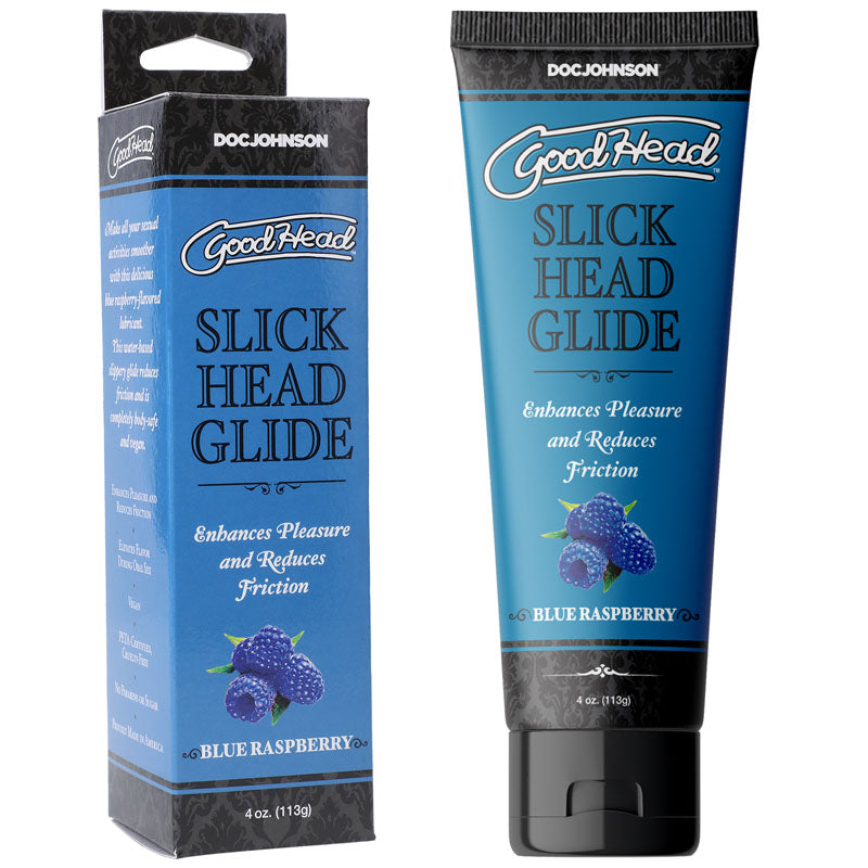 Slick Head Glide – Water-Based Blue Raspberry Flavored Personal Lubricant 4 Oz > Lube > Flavoured - Tophatter Daily Deals