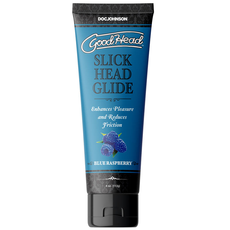 Slick Head Glide – Water-Based Blue Raspberry Flavored Personal Lubricant 4 Oz > Lube > Flavoured - Tophatter Daily Deals
