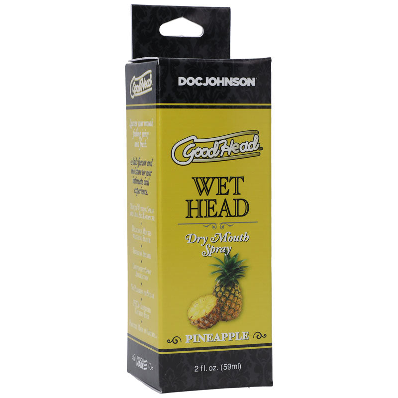 GoodHead Wet Head Pineapple – 59 ml Moisture Spray > Lube > Oral Gels & Sprays - Tophatter Daily Deals
