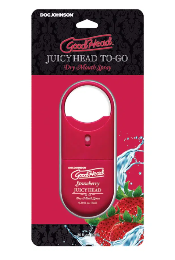 GoodHead Juicy Head (Strawberry) – Travel Size Dry Mouth Spray > Lube > Oral Gels & Sprays - Tophatter Daily Deals