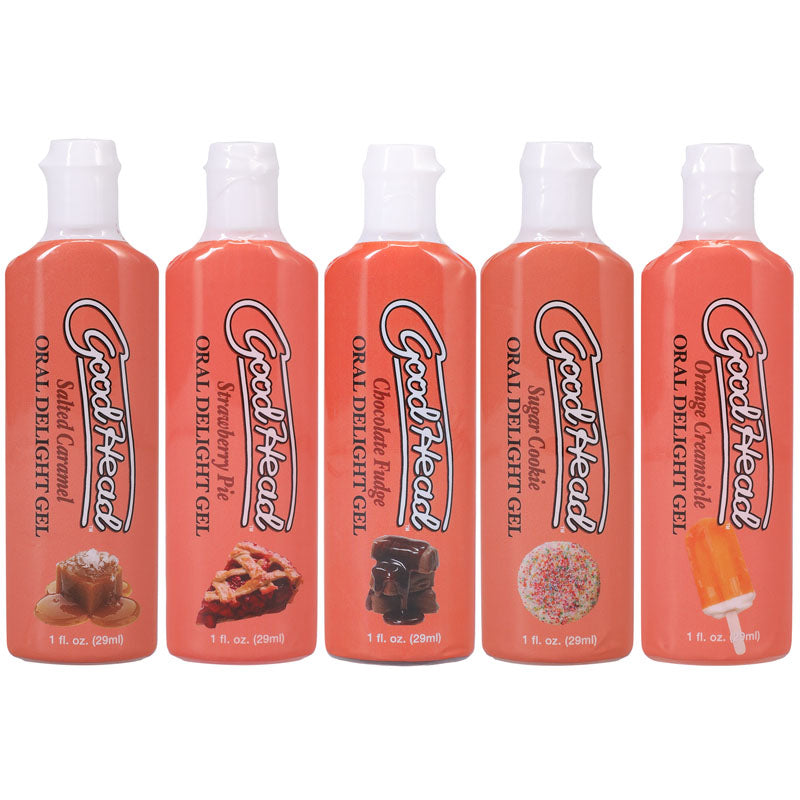 GoodHead Oral Delight Gel Desserts 5 Pack – Edible Foreplay Gel Enhancer > Lube > Oral Gels & Sprays - Tophatter Daily Deals