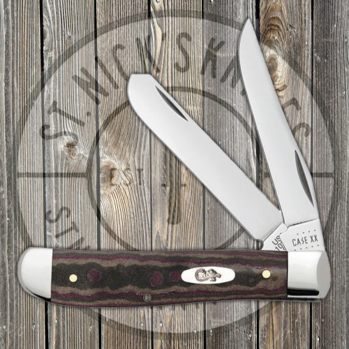 Case Mini Trapper - Chocolate, Brown, & Red Richlite Handle - 13621 Traditional Knives - Tophatter Daily Deals
