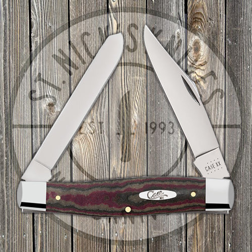 Case Mini Moose - Chocolate, Brown, & Red Richlite Handle - 13623 Traditional Knives - Tophatter Daily Deals