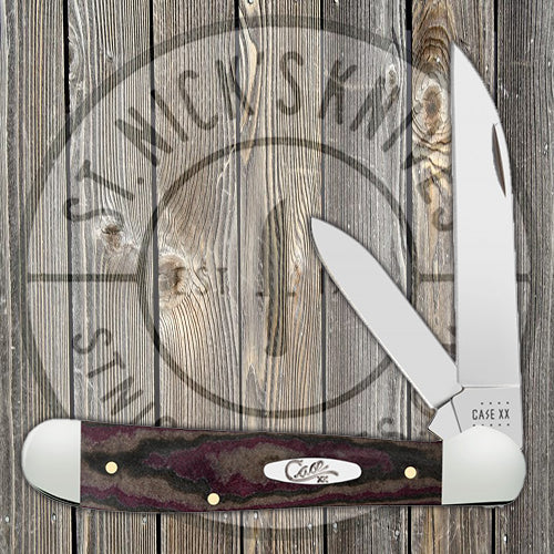 Case Copperhead - Chocolate, Brown, & Red Richlite Handle - 13625 Traditional Knives - Tophatter Daily Deals